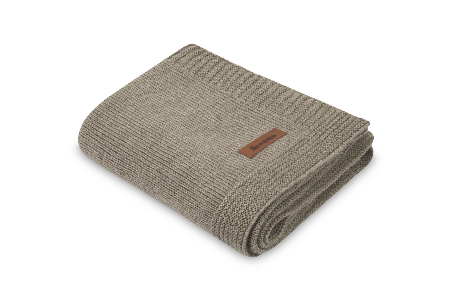 Dětská merino deka Sensillo 90×75 cm – Dark Beige Melange